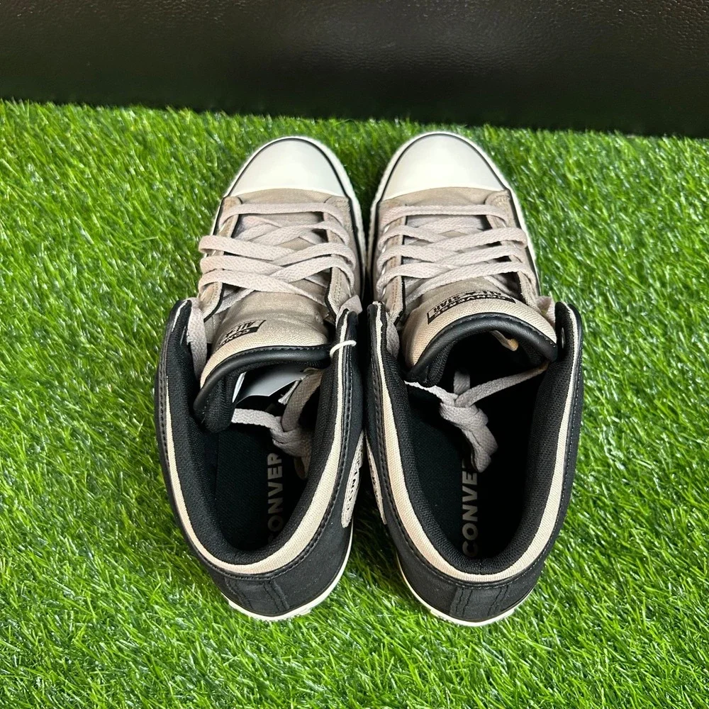Converse Chuck Taylor All Star High Street Mid Mens 8 Papyrus Black White New - Picture 7 of 13